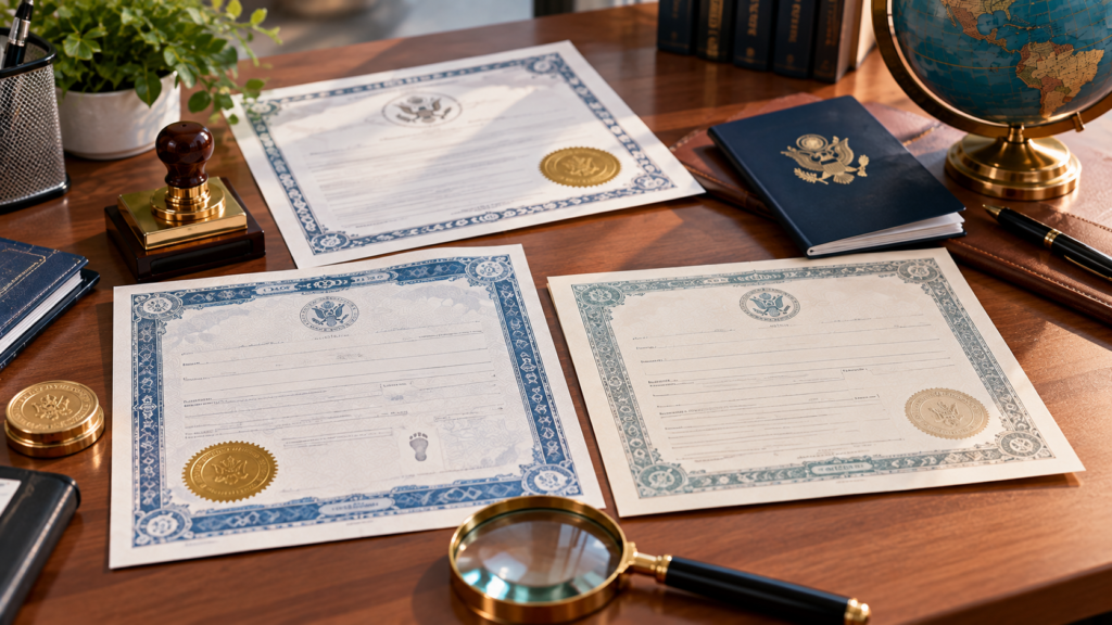 Long form vs short form birth certificate for apostille