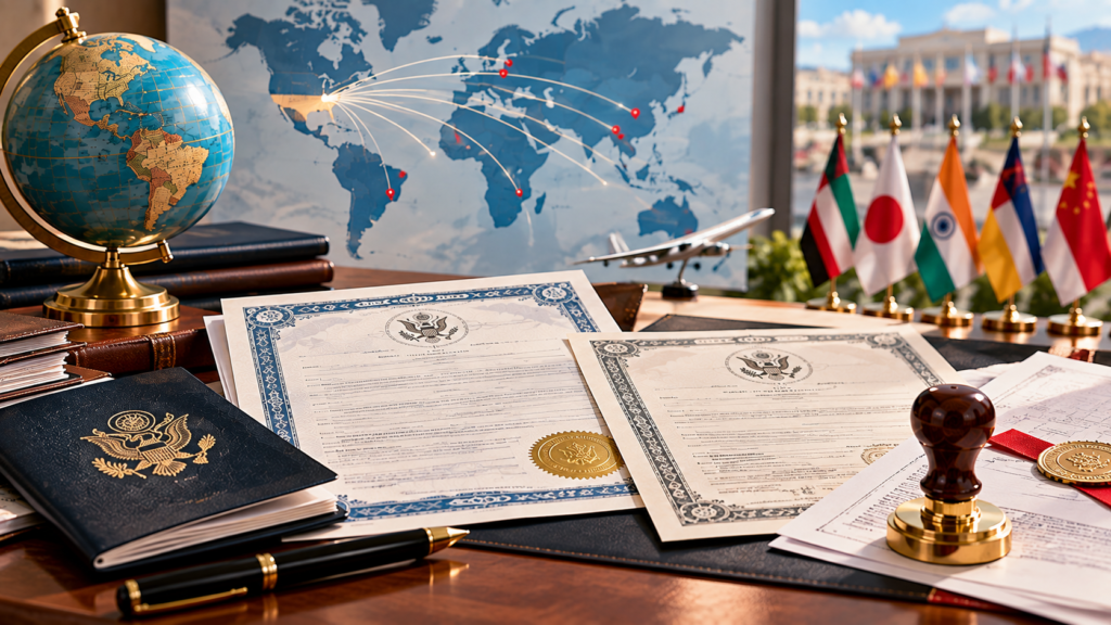U.S. document authentication and embassy legalization for non-Hague countries